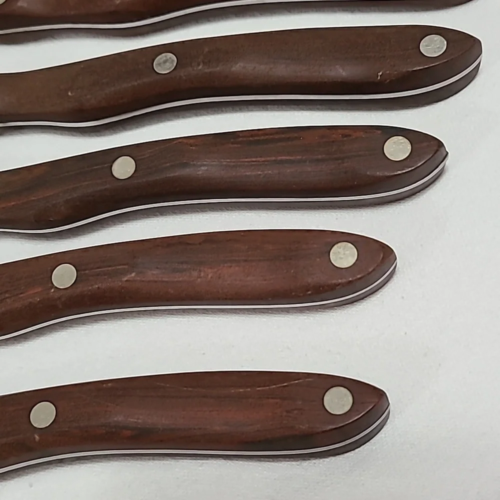 Cutco Vintage #59 Pat. No. 2147079, Set of 7 Smooth Blade Steak/table Knives - Picture 3 of 16